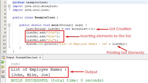 java list of objects.